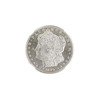 1890-CC MORGAN SILVER DOLLAR COIN