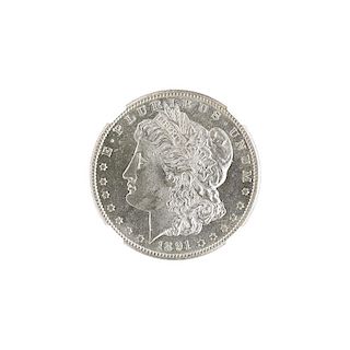 1891 P, O, AND S MORGAN SILVER DOLLAR COINS