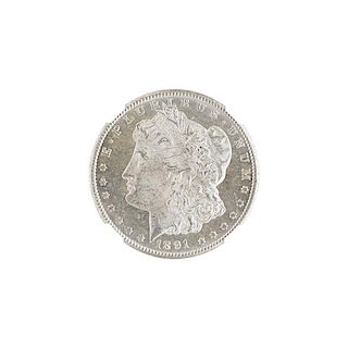 1891-CC MORGAN SILVER DOLLAR COIN