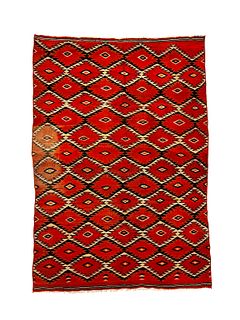 Navajo Transitional Blanket c. 1890s, 76.5" x 55.5"