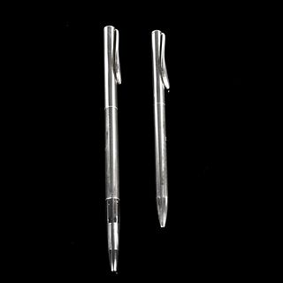 Two Elsa Peretti Tiffany Silver Pens