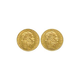 HUNGARIAN 20FR GOLD COINS