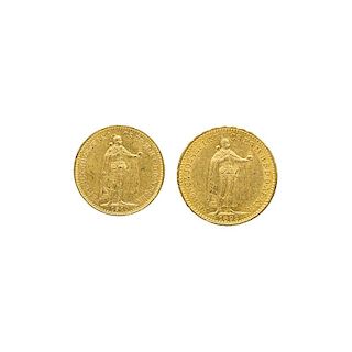 HUNGARIAN GOLD COINS