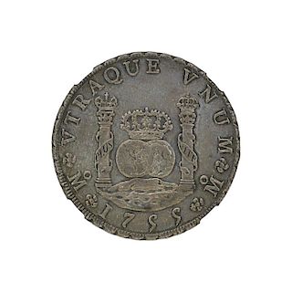 1755 MEXICO 8 REALES COIN