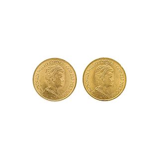 NETHERLANDS 10G GOLD COINS