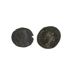 ANCIENT ROMAN AE BRONZE COINS