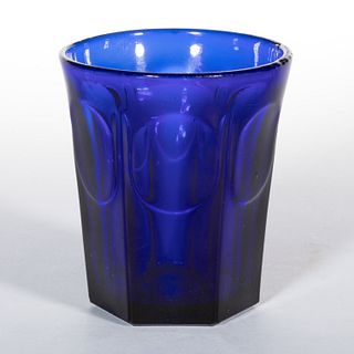COLONIAL PRESSED GLASS TUMBLER