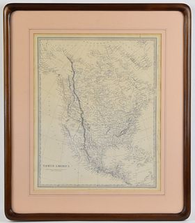 NORTH AMERICA MAP BY BALDWIN & CRADDOCK
