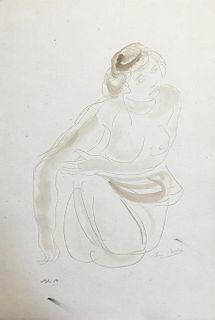 Auguste Rodin - Untitled V from Elegies Amoureuses d'Ovide