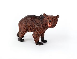 Austrian cold painted bronze bear, mid 20th c., 5/