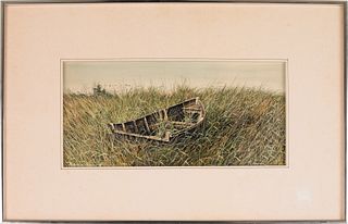 Ronald Ekholm, (American, b. 1942) watercolor land