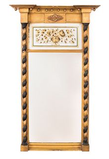 Federal giltwood mirror, ca. 1820, 47" x 21 1/4".