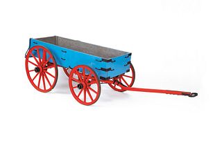 Child's painted wagon, 19th c.