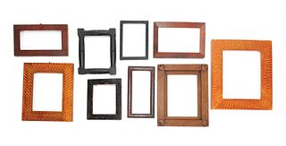 Group of frames, some with excellent original deco