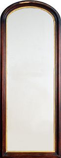 Victorian walnut pier mirror, 19th c., 79" l., 31"
