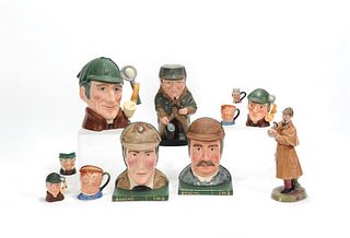 Eleven Royal Doulton character pieces to include b