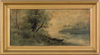 Oil on canvas landscape, signed O.D. Stottlemyer,3