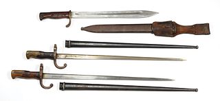 Two French bayonets, together with a Simon & Co. S