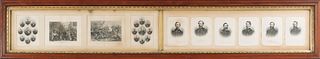 Collection of framed prints depicting the Union an
