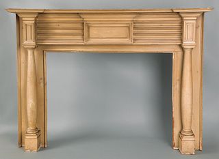 Late Federal painted pine mantle, 19th c., outside