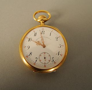 Patek Philippe 18k pocket watch, No. 113357, retai