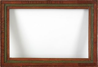 Three Pennsylvania painted frames, 19th c., larges