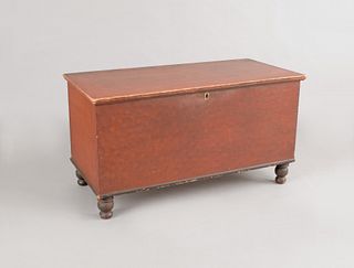 Pennsylvania painted blanket chest, 19th c., 25 1/