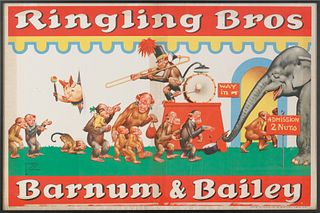 Three lithograph posters for Ringling Brothers and