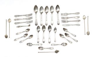 Group of coin and sterling silver flatware, 32.7 o