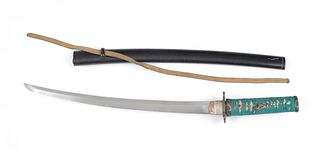Japanese wakizashi short sword, 20th c., blade - 1