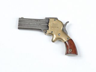 Marston three barrel pepperbox pistol, .32 cal., r