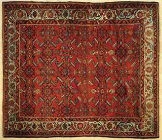 Hamadan carpet, ca. 1940, 6' 2" x 5' 6".