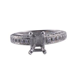 Blue Nile Platinum Diamond Engagement Ring Mounting