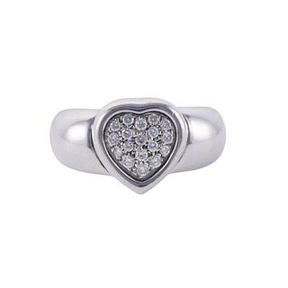 Piaget 18k Gold Diamond Heart Ring