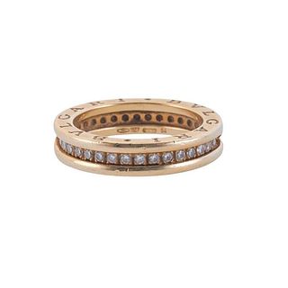 Bvlgari Bulgari B Zero1 18k Gold Diamond Band Ring