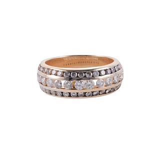 14k Gold Diamond Band Ring