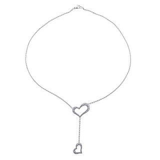 Piaget 18k Gold Diamond Heart Pendant Necklace 