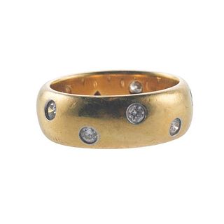 Tiffany &amp; Co Etoile 18k Gold Diamond Band Ring