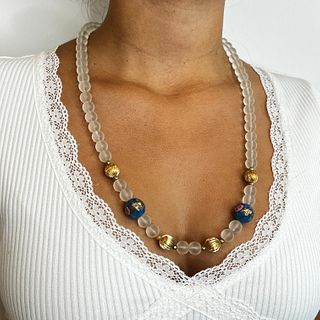 Crystal Rock 18k Vintage Beads 