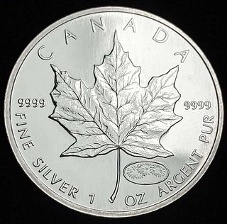 1999-2000 Canada $5 Maple Leaf 1 ozt .9999 Silver Firework Privy