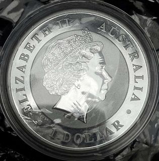 2013 Australia Kookaburra 1 ozt .999 Silver Dollar