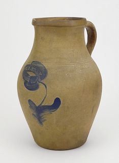 T. E. Exby stoneware pitcher