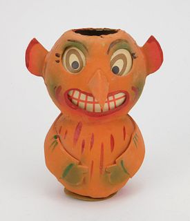 Vintage Halloween devil candy container
