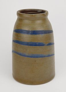 Large stoneware canning jar