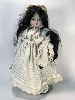 SEYMOUR MANN DOLL WITH HER OWN DOLL
