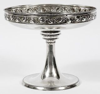 GERMAN 800 SILVER COMPOTE EARLY 20TH CENTURY