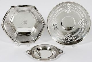 AMERICAN STERLING SILVER SERVING ARTICLES 3 PIECES