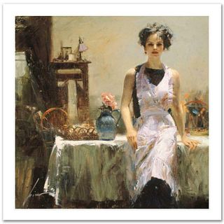 Pino (1939-2010) "Evening Thoughts" Limited Edition Giclee. Numbered and Hand Signed; Certificate of Authenticity.