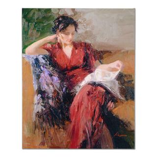Pino (1939-2010), "Resting Time" Artist Embellished Limited Edition on Canvas, AP Numbered and Hand Signed with Certificate of Authenticity.