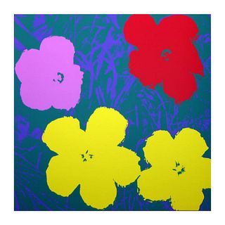 Andy Warhol "Flowers 11.65" Silk Screen Print from Sunday B Morning.